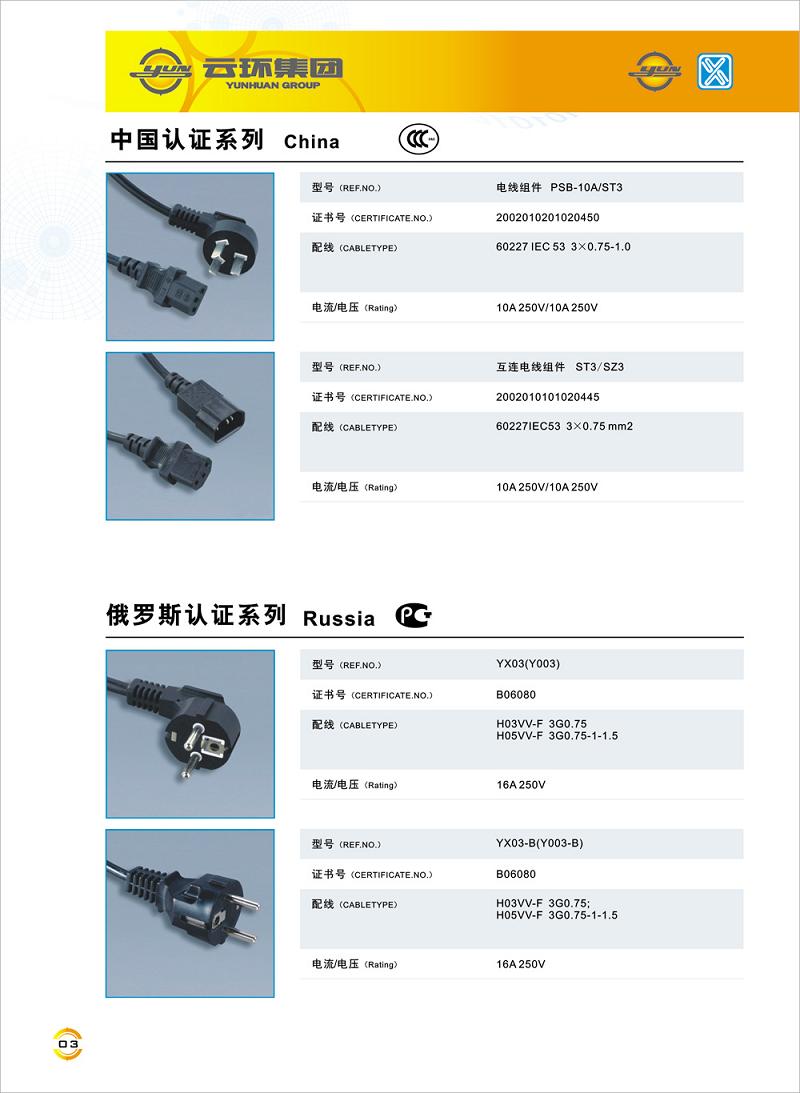 yunhuan catalog-china ccc russia