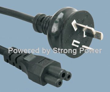 Australia-AS-NZ-3112-3-conductor-Plug-To-IEC-60320 C5-Power-Cord