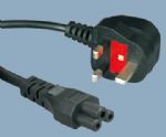 UK BS 1363 A power cords Y006A to ST1 C5