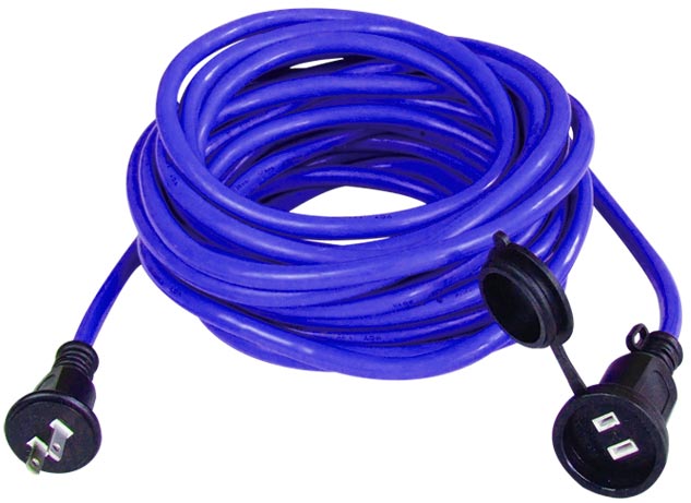 Waterproof plug Socket Japan Blue extension cord