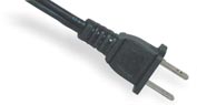 LA033B 2 pin plug with cord