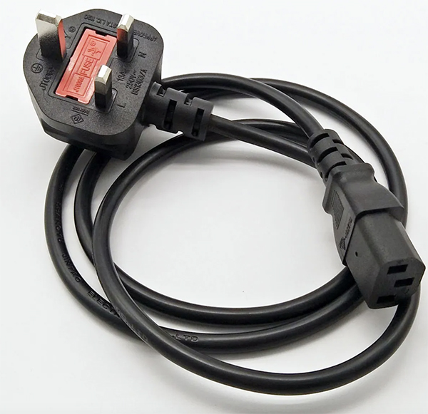 UK Power Cord to IEC 60320 C13