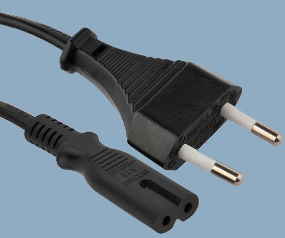 Indonesia-2-Poles-4-0mm-Pins-2-5A-To-IEC-60320-C7-Power-Cord