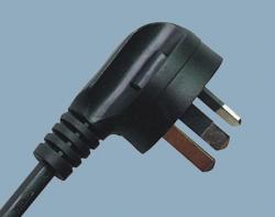 Australia-AS-NZS-3112-Power-Cord-3-conductor-Non-rewirable-Angle-Plug