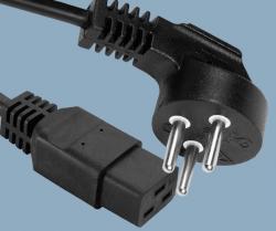 Israel-SII-3-Conductor-SI-32-16A-Plug-to-IEC-60320-C19-Power-Cord
